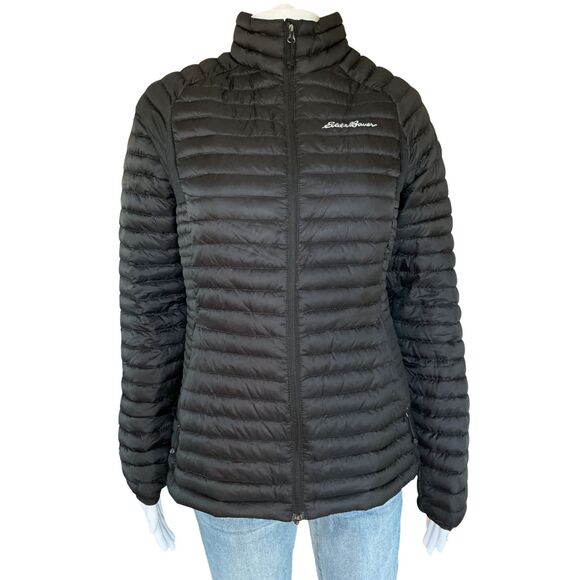 Eddie Bauer First Ascent Womens Down Jacket StormDown 800 Size S Black Pertex - Picture 2 of 16